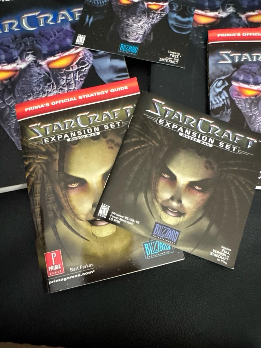 StarCraft Battle Chest (PC, 1999) Blizzard Big Box With Strategy Guide Book